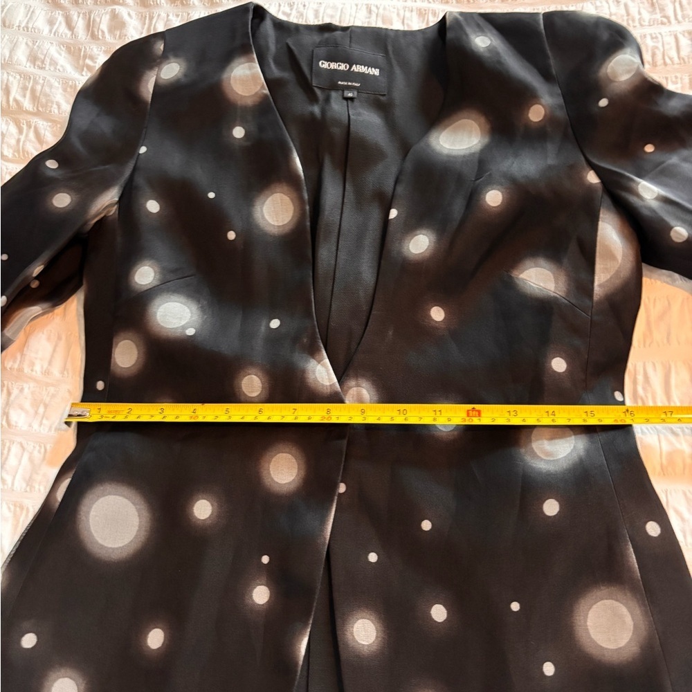 Vintage Giorgio Armani Black Blazer with White Circles - Picture 13 of 13